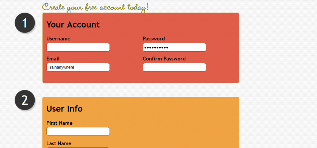 create account