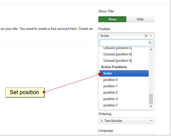 set position